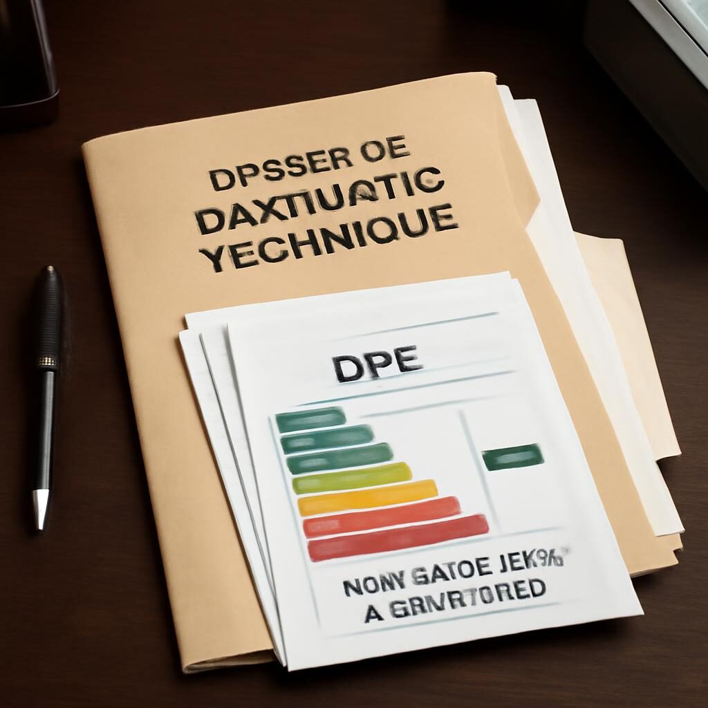 Dossier de diagnostics immobiliers avec certificats DPE et documents réglementaires