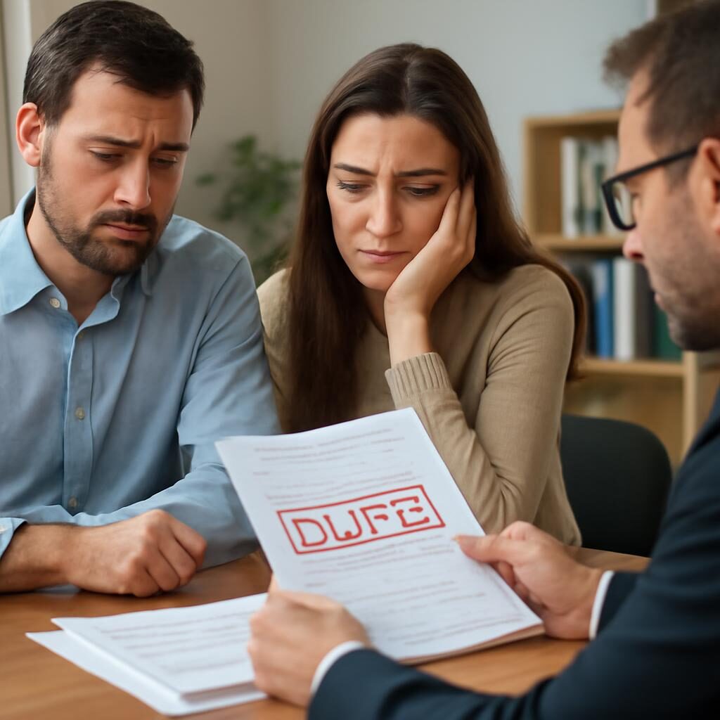 Rachat de crédit FICP : couple en consultation bancaire