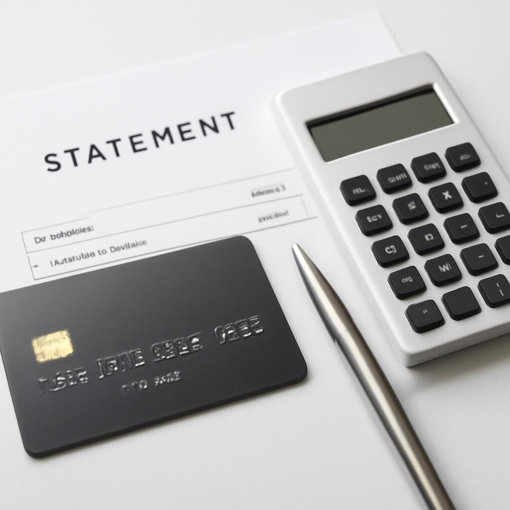 Relevé de crédit renouvelable avec solde tournant