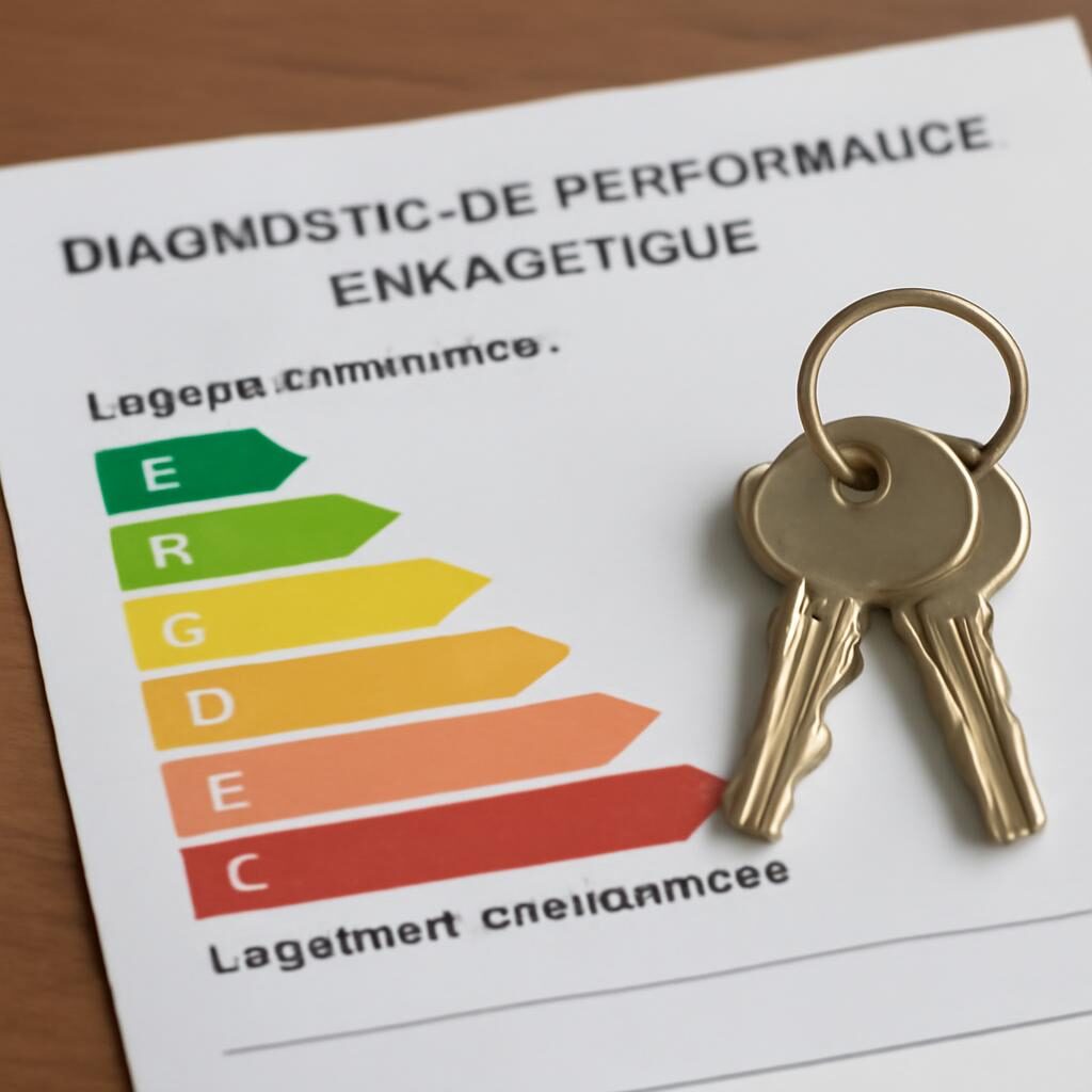 Certificat DPE vente avec étiquette énergie A à G