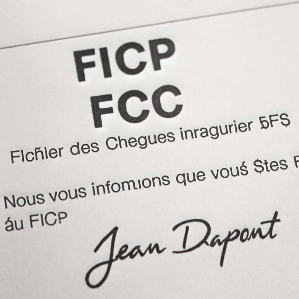 Document FICP officiel de la Banque de France