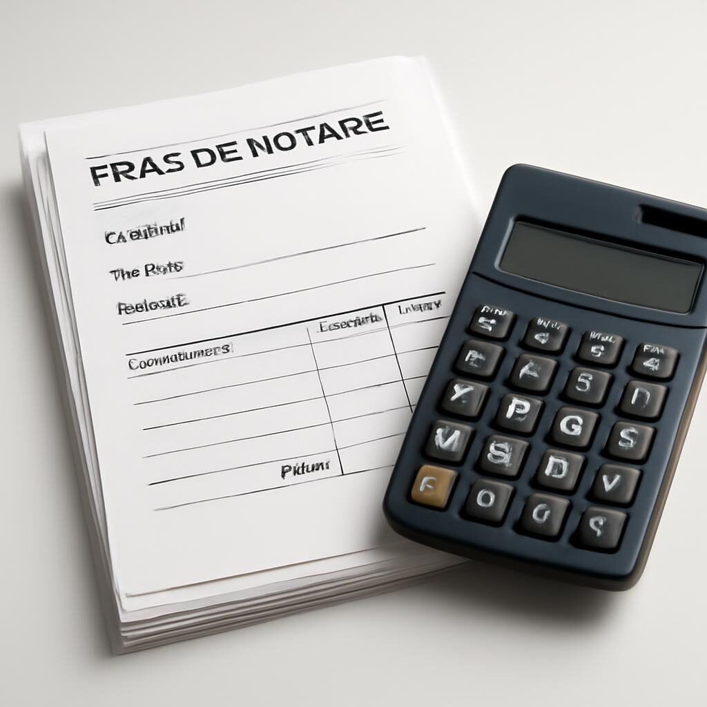 Frais de notaire factures calculatrice budget achat
