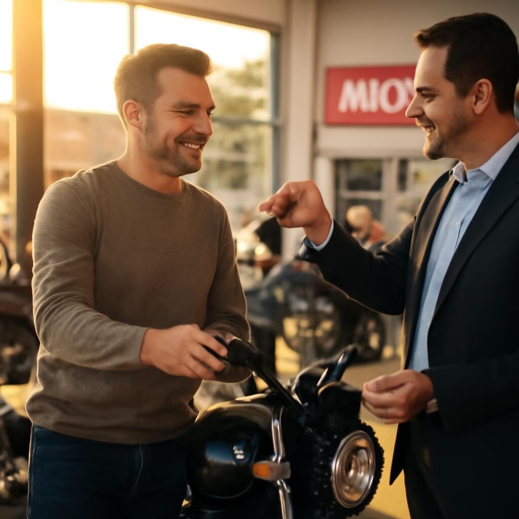 Achat d'une moto financé par un prêt personnel sans justificatif