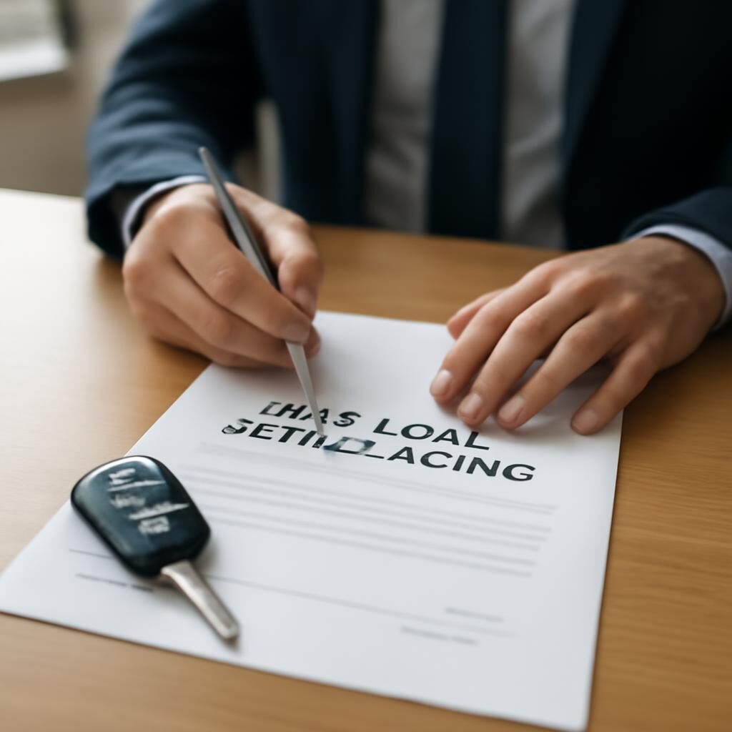 Rachat de crédit auto signature d'un nouveau contrat en banque