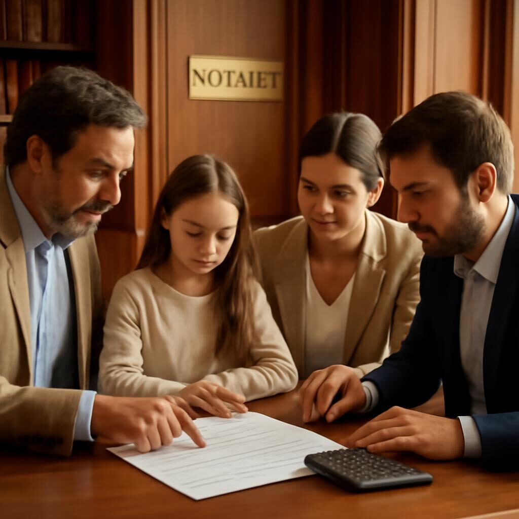 Plus value SCI familiale calcul chez le notaire